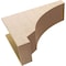 Ekena Millwork 12"W x 36"D x 24"H Classic Moab Rough Cedar Woodgrain TimberThane Corbel, Primed Tan CORUR12X36X24MOARCPR - alternate 5